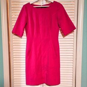 Tahari (Arthur S. Devine) Pink Midi Dress with front Pockets Size 4